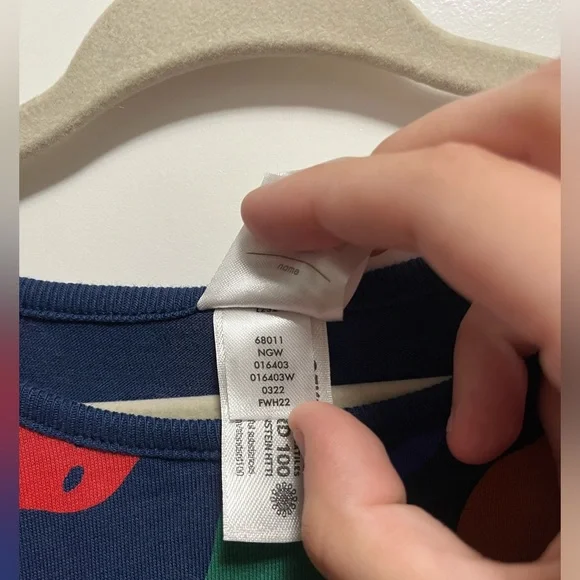 Hanna Andersson Pear Print Twirly Dress Kids Size 6-7 - Picture 3 of 6